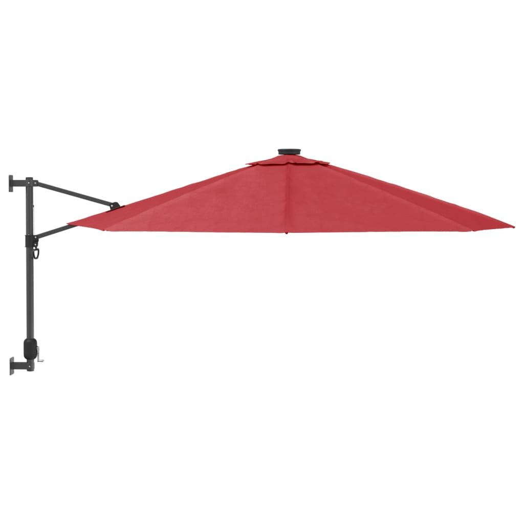 VidaXL Wandparasol 290 cm felrood