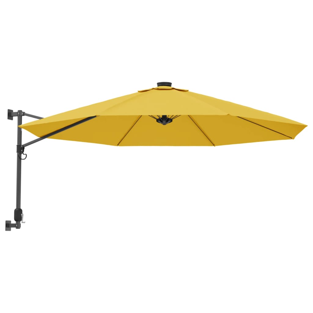 VidaXL Wandparasol 290 cm geel