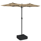 Vidaxl Parasol Double Roof 316x240 cm Taupe