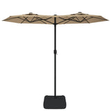 Vidaxl Parasol Double Roof 316x240 cm Taupe