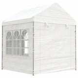 Vidaxl Arbor med tak 6.69x2.28x2.69 m polyetylenhvit