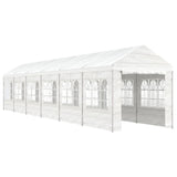 Vidaxl Arbor med tak 13.38x2.28x2.69 m polyetylenhvit