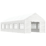 Vidaxl Arbor mam Daach 11.15x4,08x3.22 m Polyethylone Wäiss