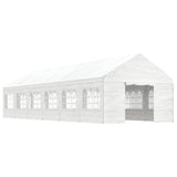 Vidaxl Arbor se střechou 13,38x4,08x3,22 M Polyethylen White