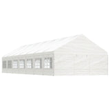 Vidaxl Arbor con techo 15.61x5.88x3.75 m polietileno blanco