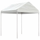 Vidaxl arbor with roof 4.46x2.28x2.69 m polyethylene white