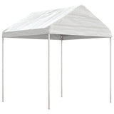 Vidaxl arbor with roof 8.92x2.28x2.69 m polyethylene white