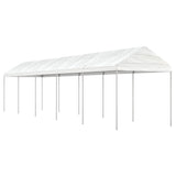 Vidaxl Arbor con techo 11.15x2.28x2.69 M Polyetileno blanco