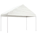 Vidaxl arbor med tak 4.46x4.08x3.22 m polyetylenhvit