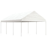 Vidaxl Arbor med tak 6.69x4.08x3.22 M Polyeten vit