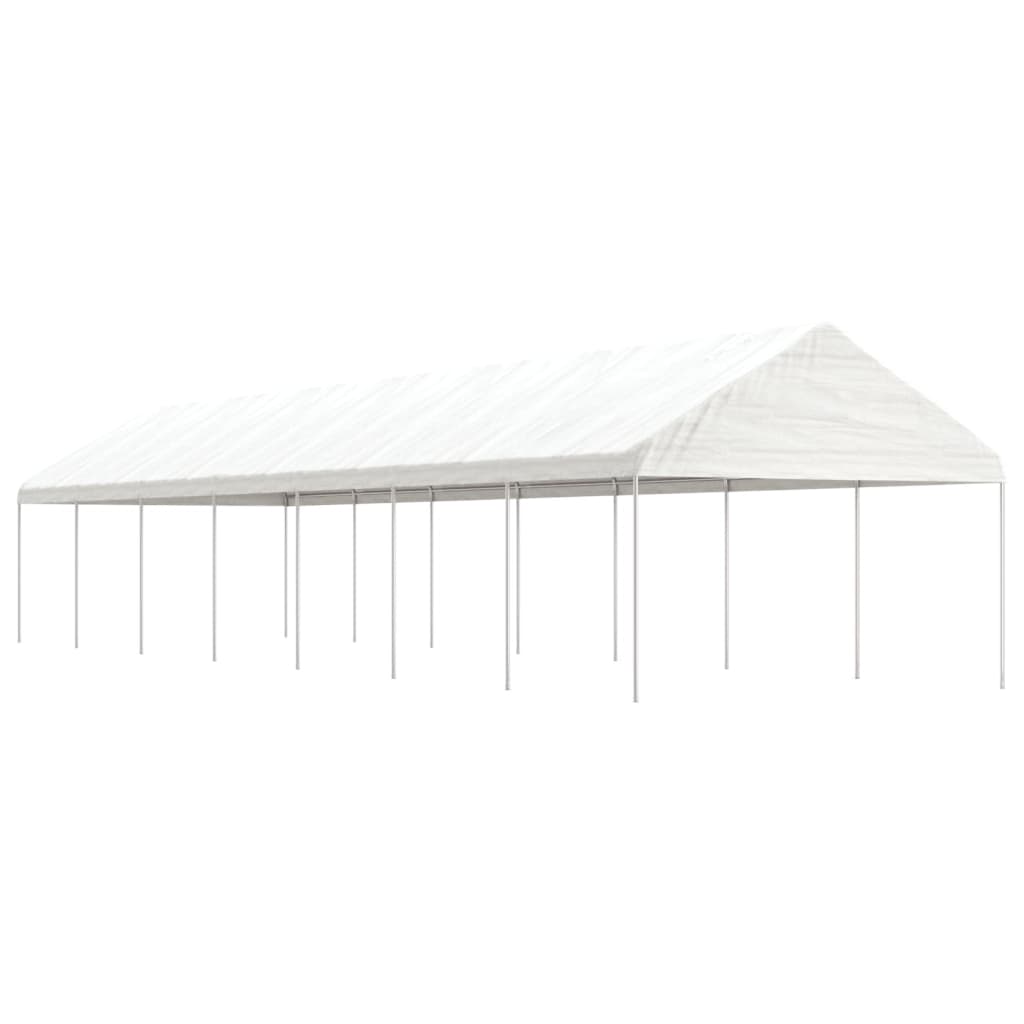 Vidaxl Arbor med tak 15.61x4.08x3.22 M Polyeten vit