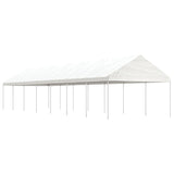 Vidaxl Arbor con tetto 15.61x4.08x3.22 m polietilene bianco