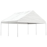 Vidaxl Arbor se střechou 4,46x5,88x3,75 m polyethylen bílý