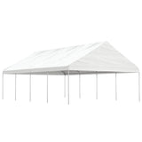 Vidaxl Arbor con tetto 8.92x5.88x3.75 m polietilene bianco