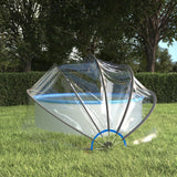 Techo de piscina Vidaxl alrededor de 376x188 cm PVC