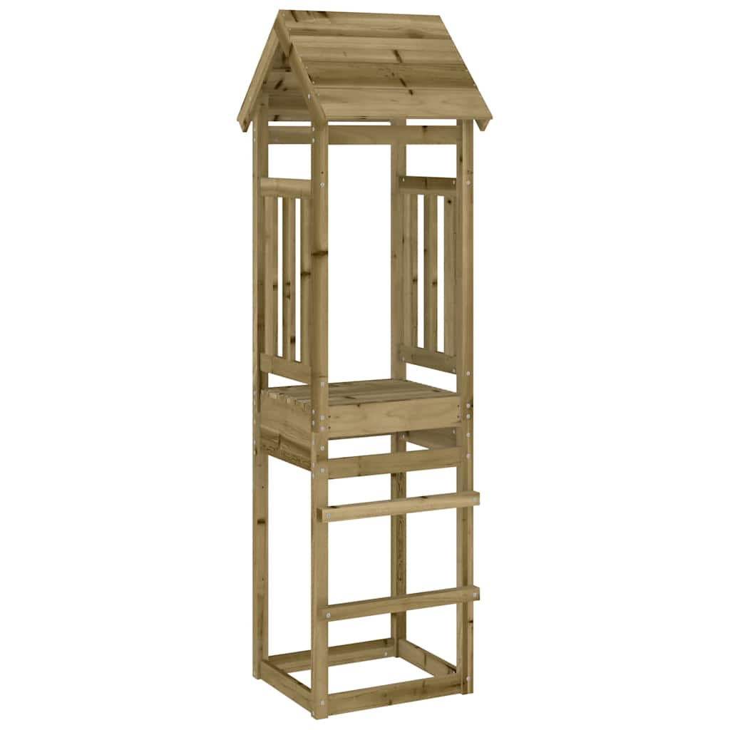 Vidaxl Play Tower 52.5x46.5x206.5 cm Pine impregnado