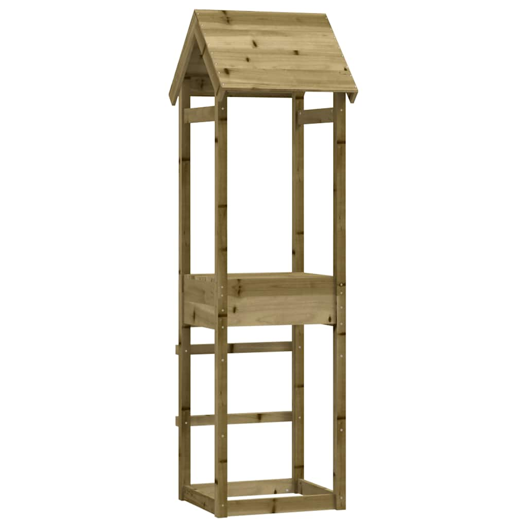 Vidaxl Play Tower 53x46.5x194 cm Pine impregnato