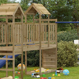 Vidaxl Play Tower con pared de trepadora 53x110x214 cm impregnada de madera de pino