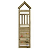 Vidaxl Play Tower med klatrevegg 53x110x214 cm impregnert furu tre