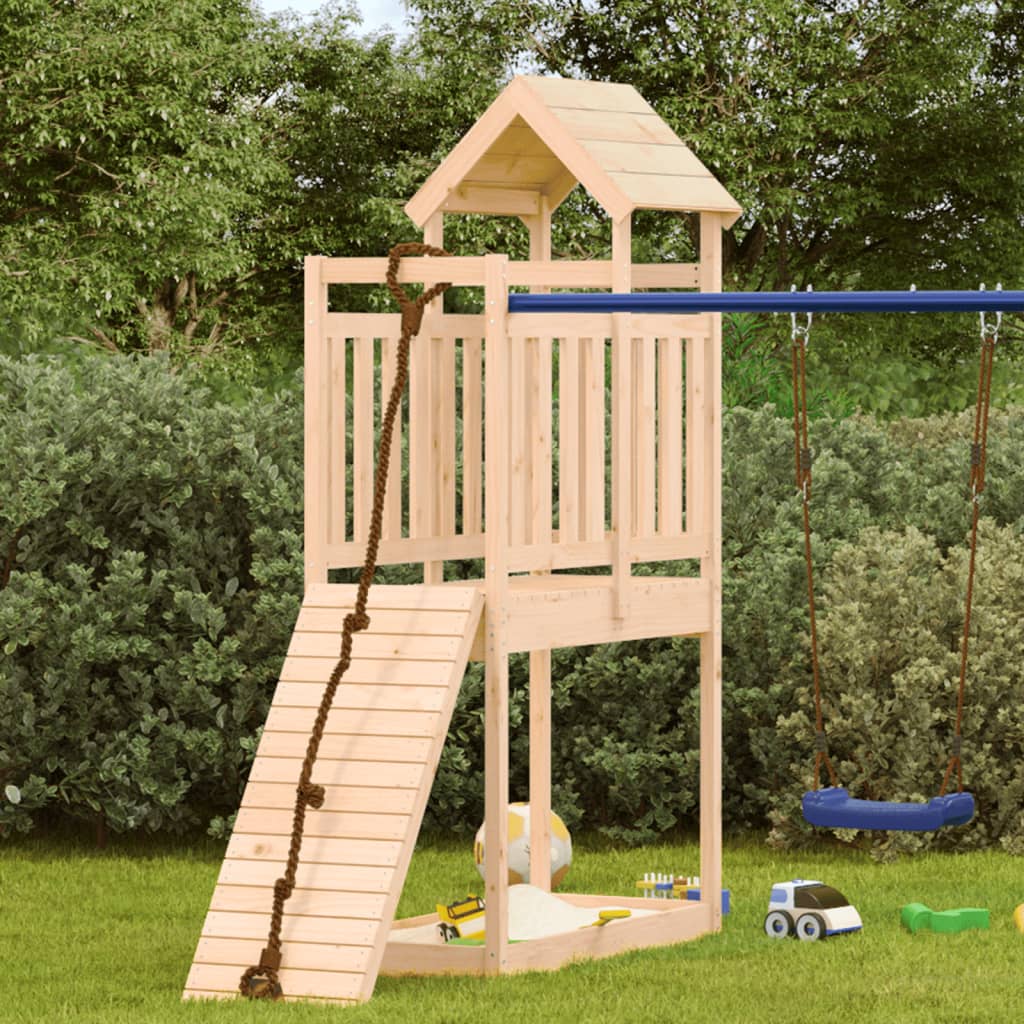 Vidaxl Play Tower 52.5x110.5x214 cm pino solido