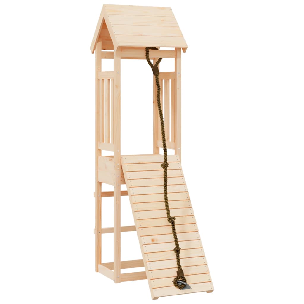 Vidaxl Speelhuis with climbing wall Solid pine