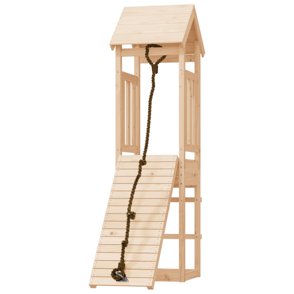 Vidaxl Speelhuis with climbing wall Solid pine