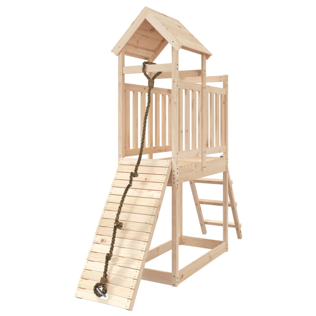 Vidaxl Speelhuis with climbing wall Solid pine