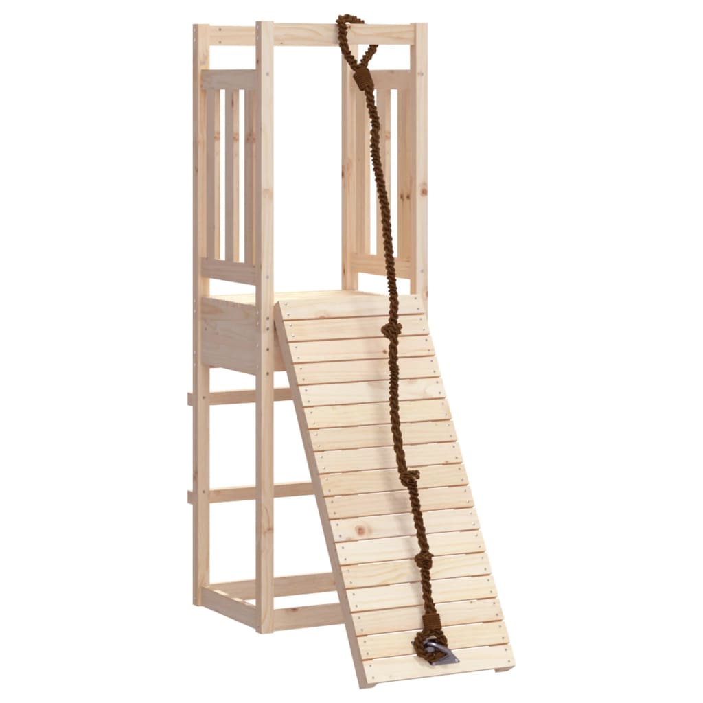 Vidaxl Speelhuis with climbing wall Solid pine