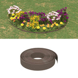 Vidaxl Garden Edges 3 St. 10 m 10 cm polyethylenbrun