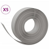 Bordi del giardino Vidaxl 5 St 10 m 15 cm polietilene grigio