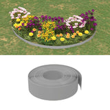 Bordi del giardino Vidaxl 5 St 10 m 15 cm polietilene grigio