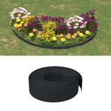 Vidaxl Garden Arêtes 4 ST 10 m 15 cm en polyéthylène noir