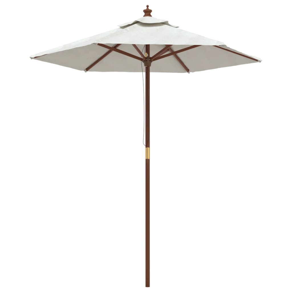 Vidaxl parolsol mat hëlze Pole 1963231 cm Sand -colored