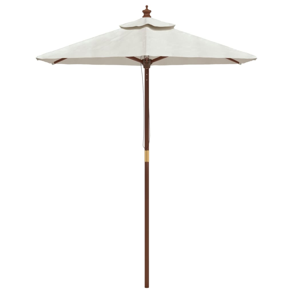 Vidaxl parolsol mat hëlze Pole 1963231 cm Sand -colored