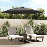 Vidaxl -parasol med trepol 299x240 cm Antracitt -farget