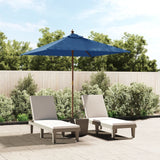 Vidaxl Parasol mit Holzstange 198x198x231 cm Azure Blau