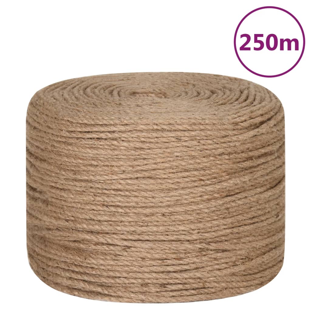 Vidaxl Rope 250 m de largo y 8 mm de espesor yute