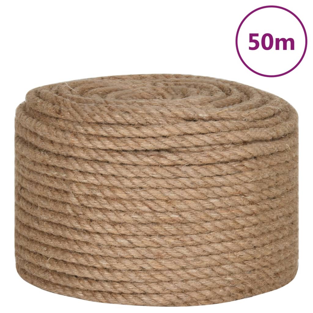 Vidaxl Rope 50 m laang 10 mm décke Jute