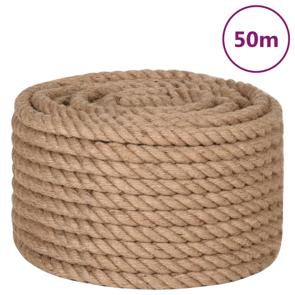 Vidaxl Seel 50 m laang 24 mm décke Jute