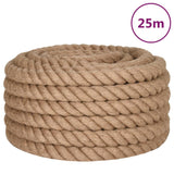 Vidaxl reb 25 m lang 40 mm tyk jute