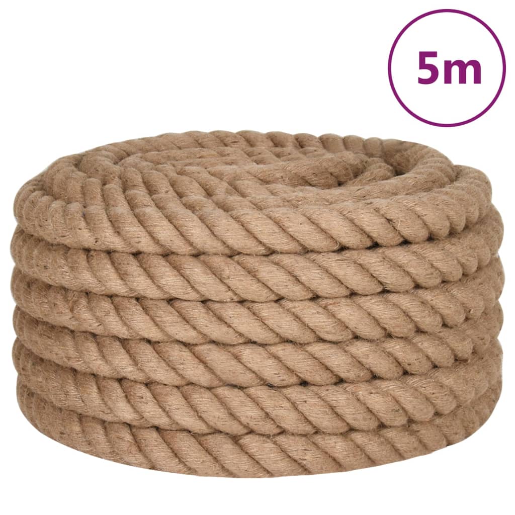 Vidaxl -Seil 5 m lang 50 mm dicker Jute