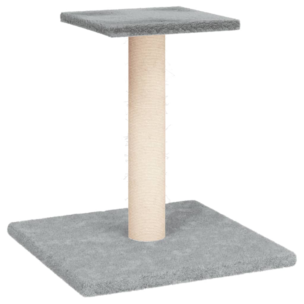 Vidaxl Scratching Post avec plate-forme 38 cm gris clair