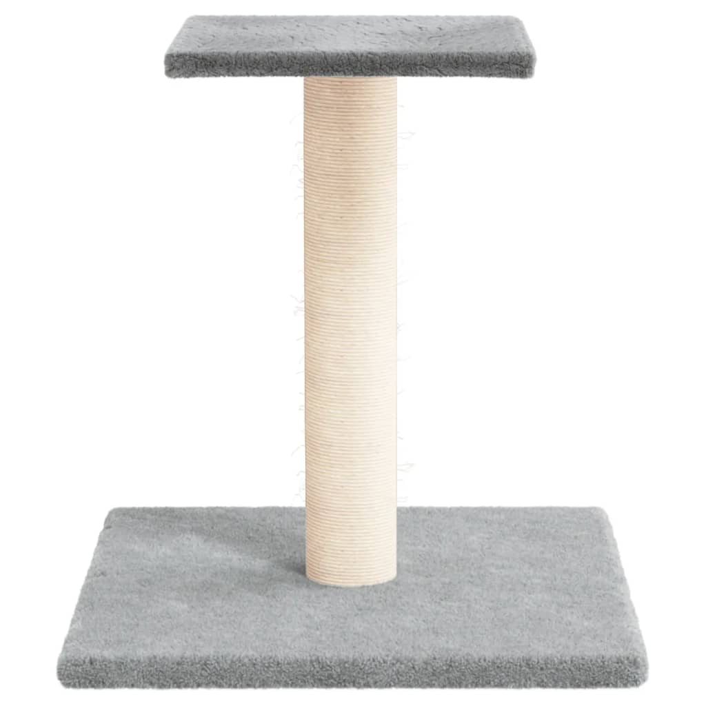 Vidaxl Scratching Post avec plate-forme 38 cm gris clair