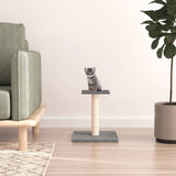 Vidaxl scratching post with platform 38 cm light gray