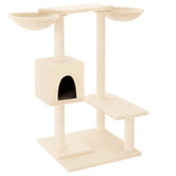 Muebles de gato de Vidaxl con postes de rascado 82 cm de crema