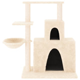 Vidaxl Cat Furniture avec Sisal Scratch Posts 83 cm Crème -Colored