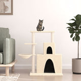 Vidaxl Cat Furniture avec Sisal Scratch Posts 83 cm Crème -Colored