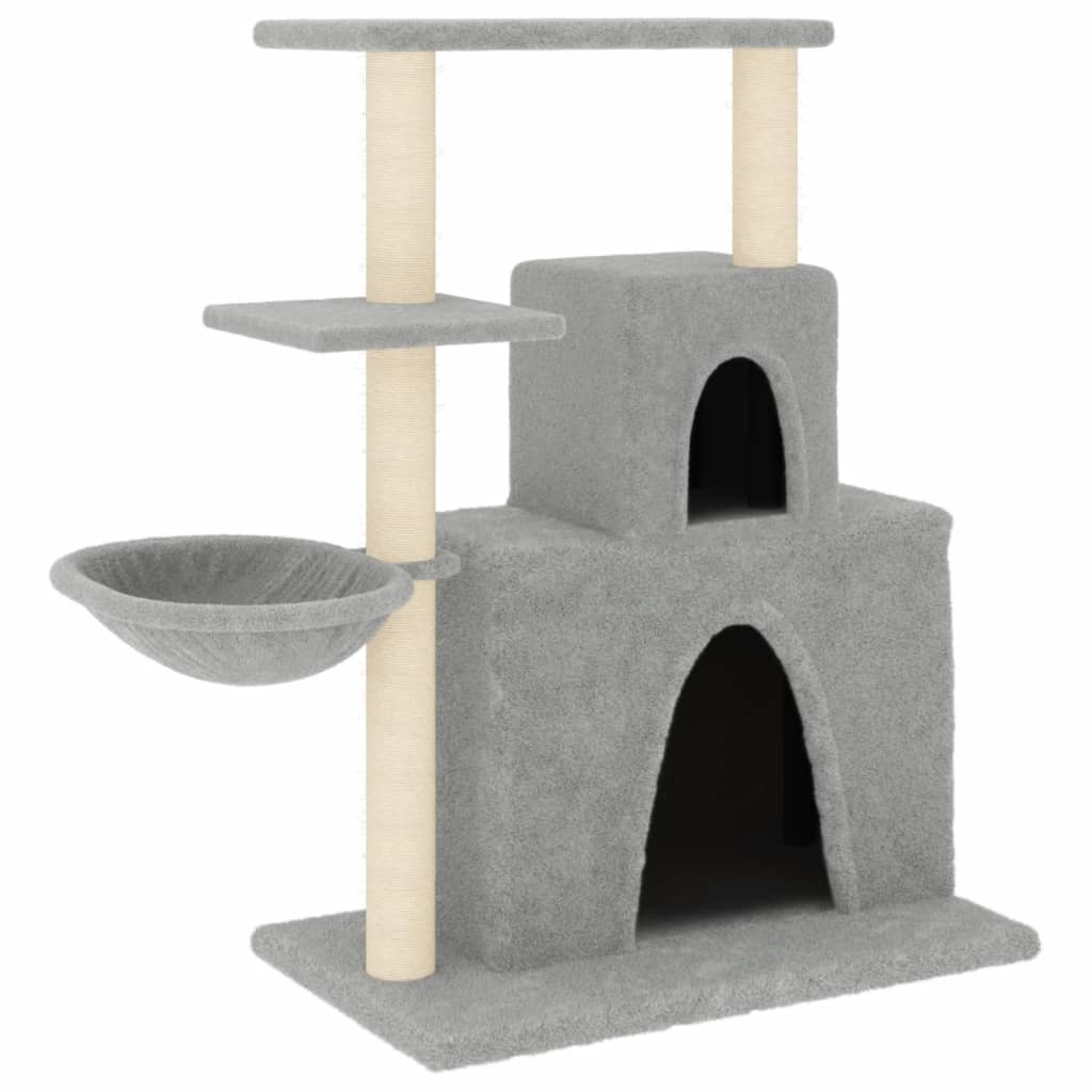 Vidaxl Cat Meubles avec Sisal Scratch Posts 83 cm Gris clair