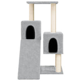 Vidaxl Cat Miwwelen mat Sisal Scratching Posts 82 cm Liicht gro