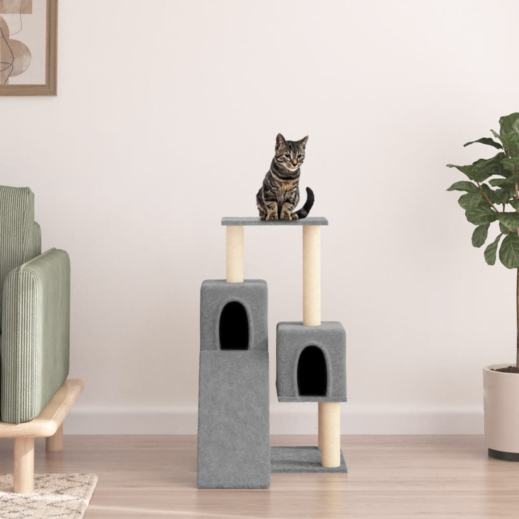 Vidaxl Cat Furniture with Sisal Stocking Posts 82 cm světle šedá